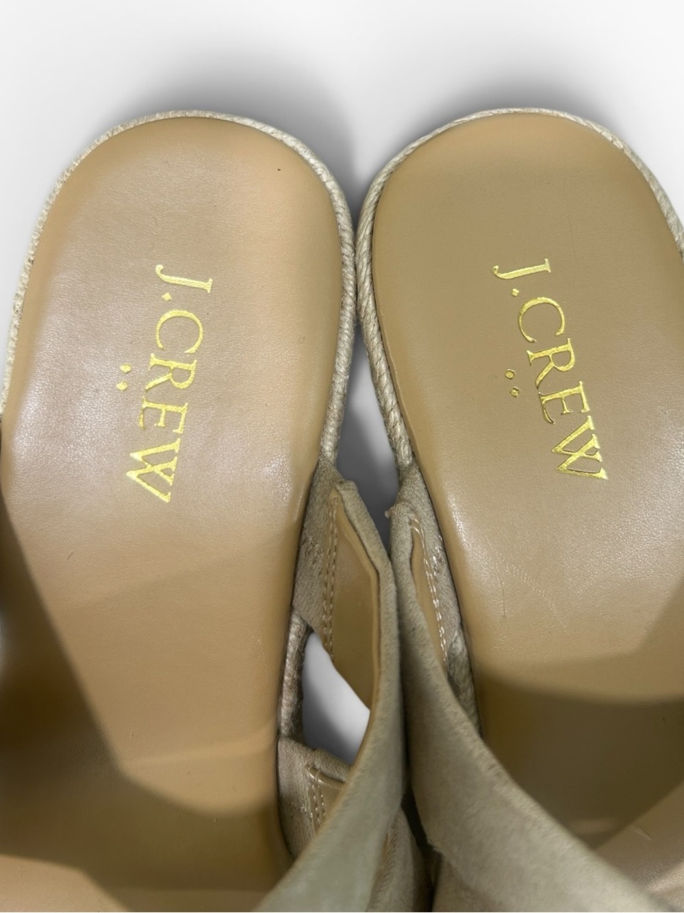 J. Crew Wide-strap Espadrille Mule Wedge Sandals Women’s Size 8 - Picture 9 of 10